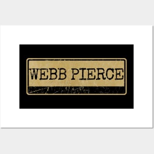 Aliska, text black retro - Webb Pierce Posters and Art